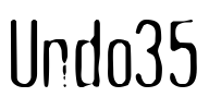 Undo35 Font Image