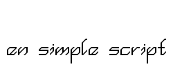 en simple script