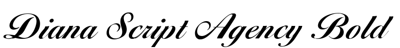 Diana Script Agency Bold