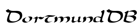 DortmundDB Font Image