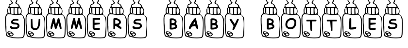 Summers Baby Bottles Font Image