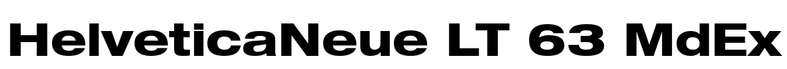 HelveticaNeue LT 63 MdEx Font Image