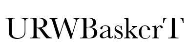 URWBaskerT Font Image