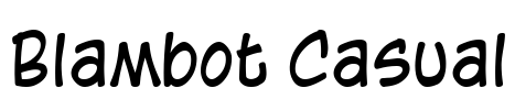 Blambot Casual Font Image