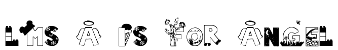 LMS A Is For Angel Font Image