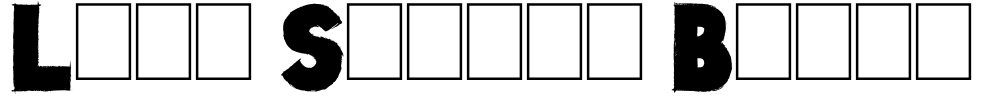 Lazy Sketch Black Font Image