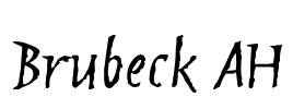 Brubeck AH Font Image