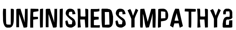 UnfinishedSympathy2 Font Image