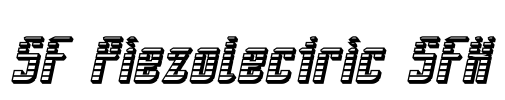 SF Piezolectric SFX Font Image