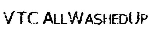 VTC AllWashedUp Font Image