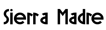 Sierra Madre Font Image