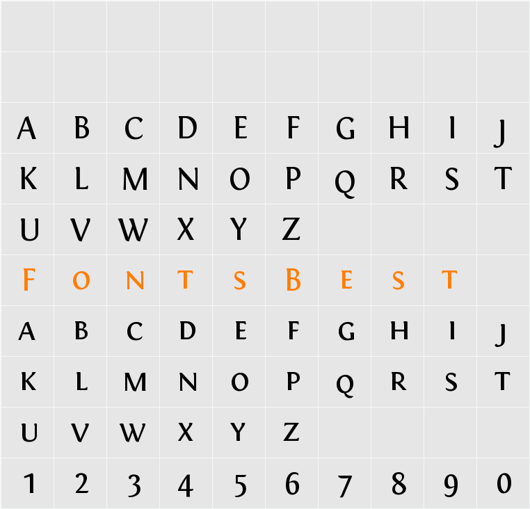 Fontin SmallCaps Character Map