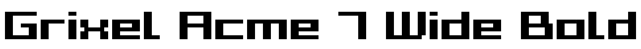 Grixel Acme 7 Wide Bold