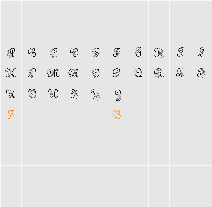 LMS Lily Of The Valley Character Map