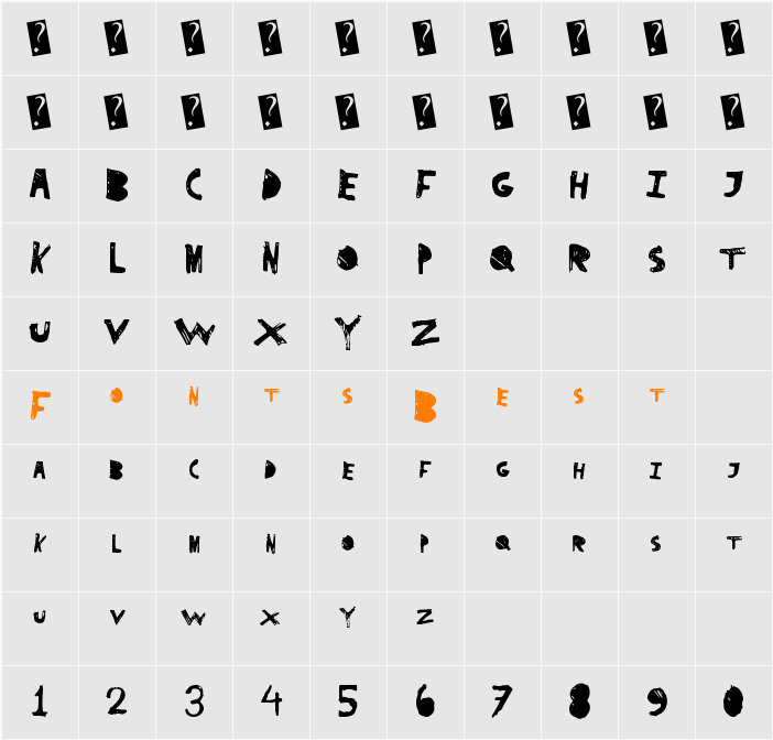 SuperDrag Character Map