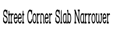 Street Corner Slab Narrower