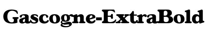Gascogne-ExtraBold Font Image