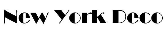 New York Deco Font Image