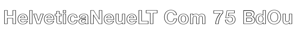 HelveticaNeueLT Com 75 BdOu