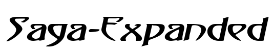 Saga-Expanded Font Image