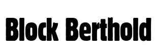 Block Berthold Font Image