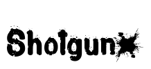 Shotgunµ Font Image