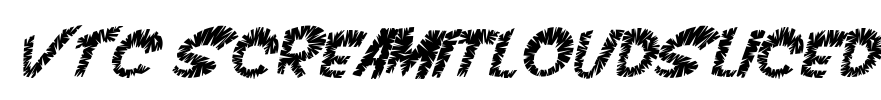 VTC ScreamItLoudSliced Font Image