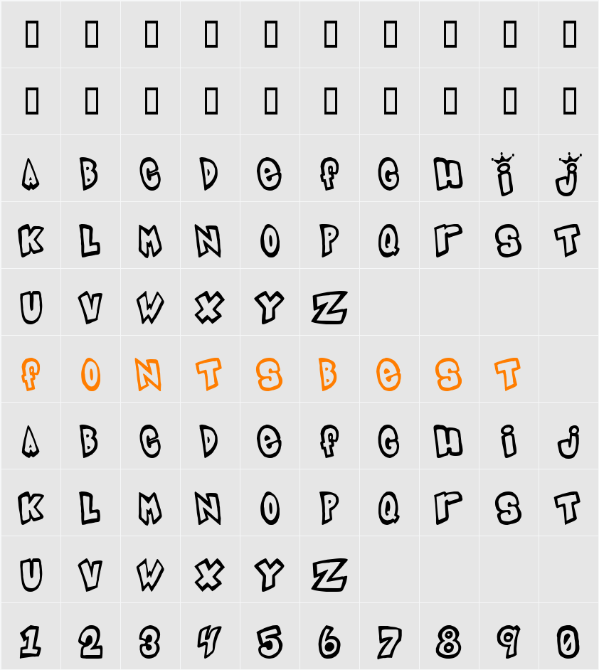269-CAI978 Character Map