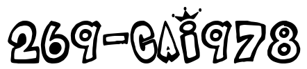 269-CAI978 Font Image