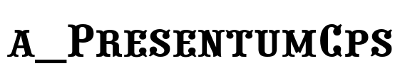 a_PresentumCps Font Image