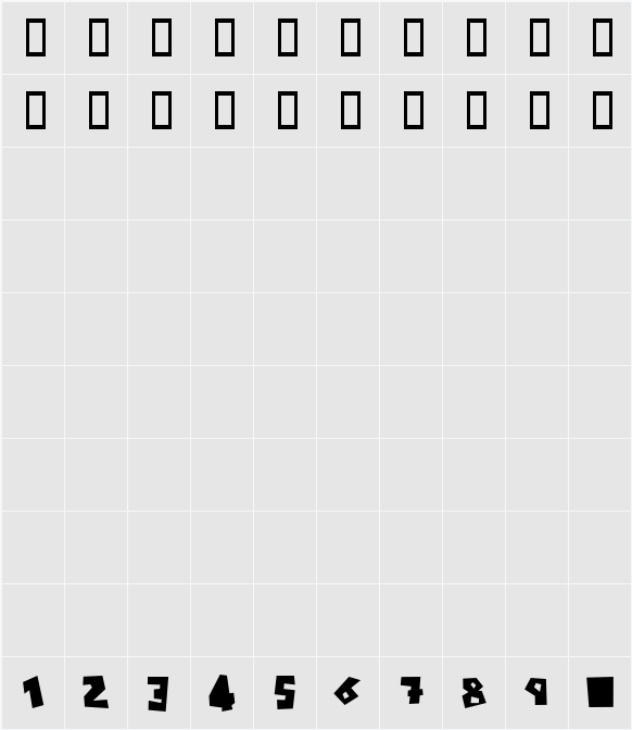 Shalt Character Map