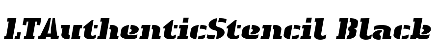 LTAuthenticStencil Black