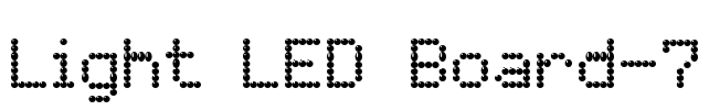 Light LED Board-7 Font Image