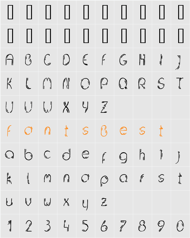 Jelusic Dizajn Character Map