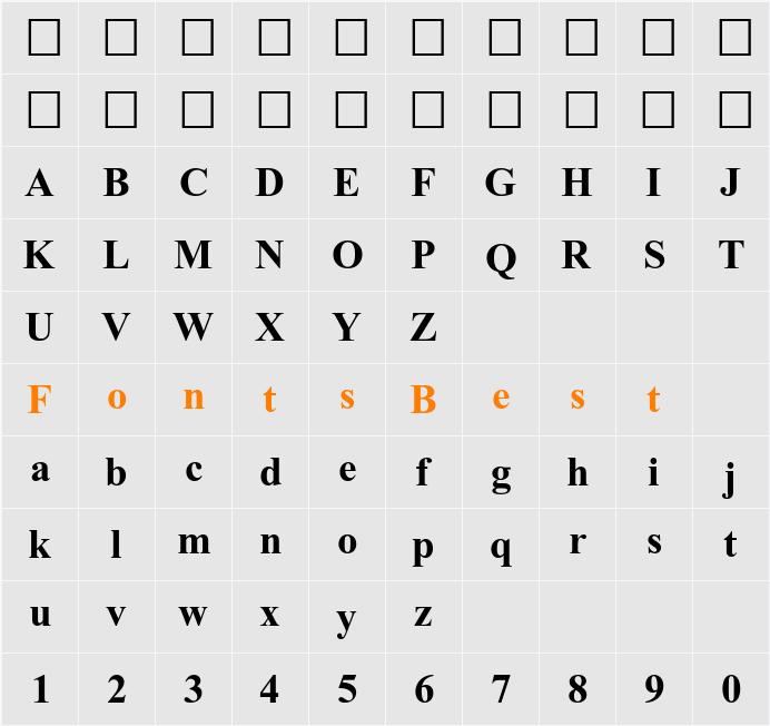 Kokila Character Map