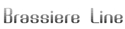 Brassiere Line Font Image