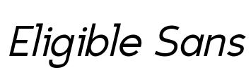 Eligible Sans Font Image