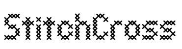 StitchCross Font Image