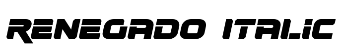 Renegado Italic Font Image