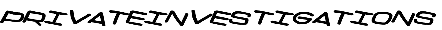 PrivateInvestigations Font Image