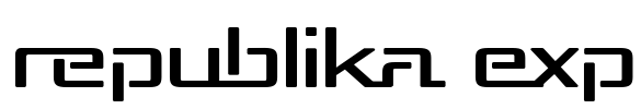 Republika Exp Font Image