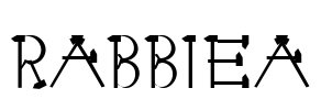 RABBIEA Font Image