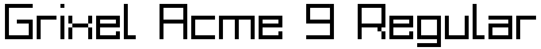 Grixel Acme 9 Regular