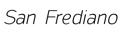 San Frediano Font Image