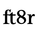 ft8r Font Image