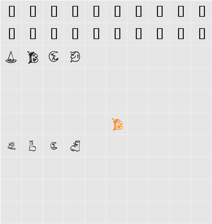 Halloween Match Unregistered Character Map