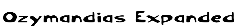 Ozymandias Expanded Font Image