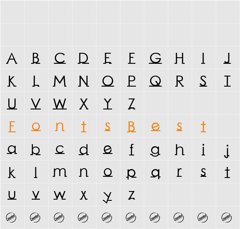 Linearmente Character Map