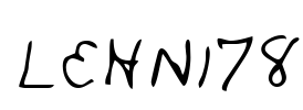 LEHN178 Font Image