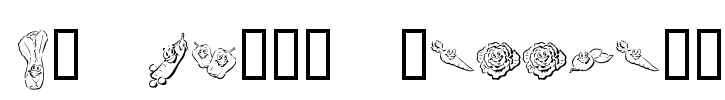 KR Happy Veggies! Font Image